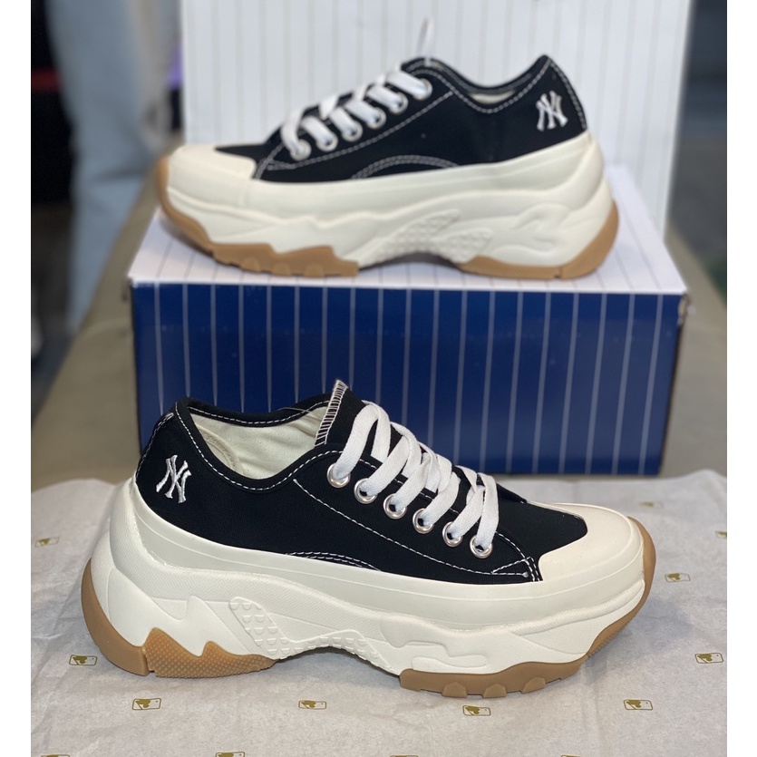 Giày Sneaker MLB Chunky High Low Cổ Thấp Đế Cao-Sneaker Hot Nhất 2021