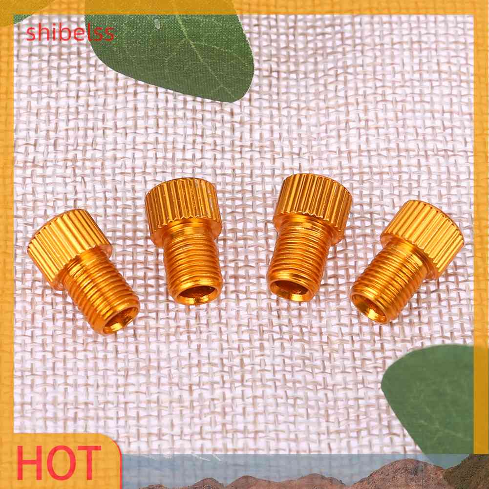 Set 4 Đầu Nối Van Xe Đạp Chuyển Đổi Presta Sang Shrader Tiện Dụng