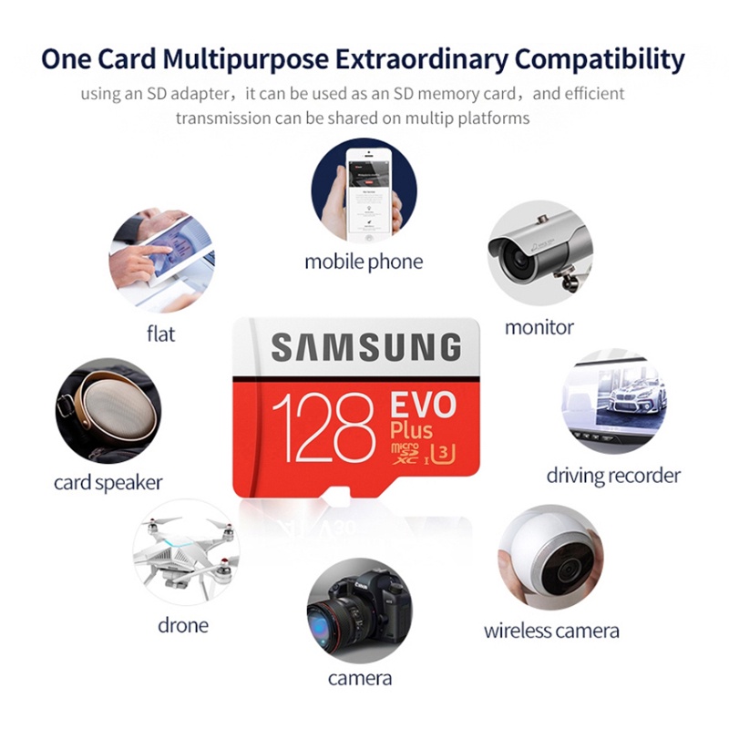 Thẻ Nhớ SAMSUNG EVO PLUS 64GB 128GB 256GB 512GB 1TB Class10 64GB TF 2 Năm Chất Lượng Cao | BigBuy360 - bigbuy360.vn