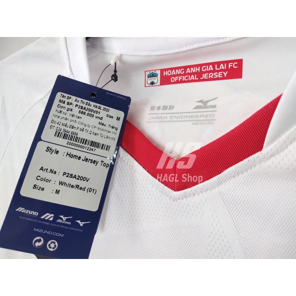Áo Đấu Hoàng Anh Gia Lai 2022 Sân Khách CHÍNH HÃNG MIZUNO FULL BOX