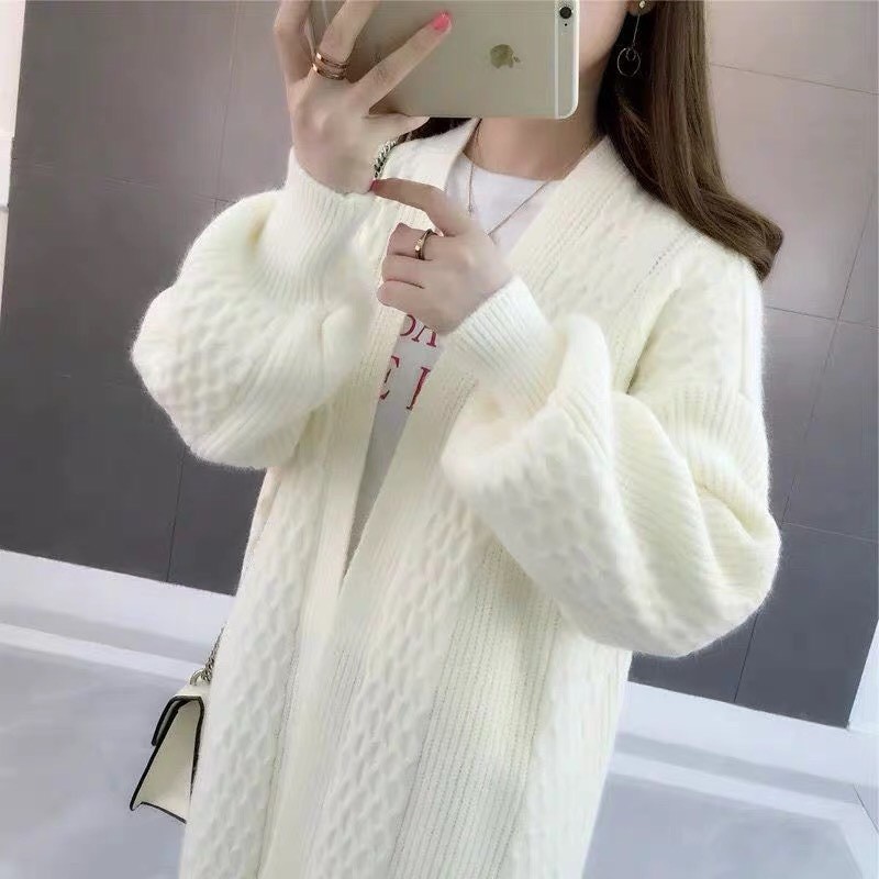 ÁO CADIGAN LEN LÔNG DÀI TAY BỒNG SIÊU HOT - HÀNG OD CÓ ẢNH THẬT KHÁCH MẶC | BigBuy360 - bigbuy360.vn