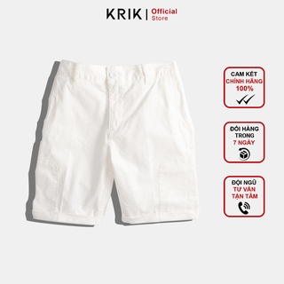 Quần Short Nam Kaki Cao Cấp Chính Hãng Local Brand KRIK Chất Dáng Slimfit QS1520