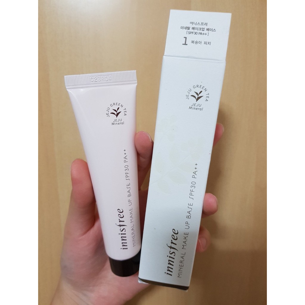 ** TCCN [CHÍNH HÃNG] Kem Lót 4 Trong 1 Innisfree Mineral Make Up Base SPF30/PA++ 40ml