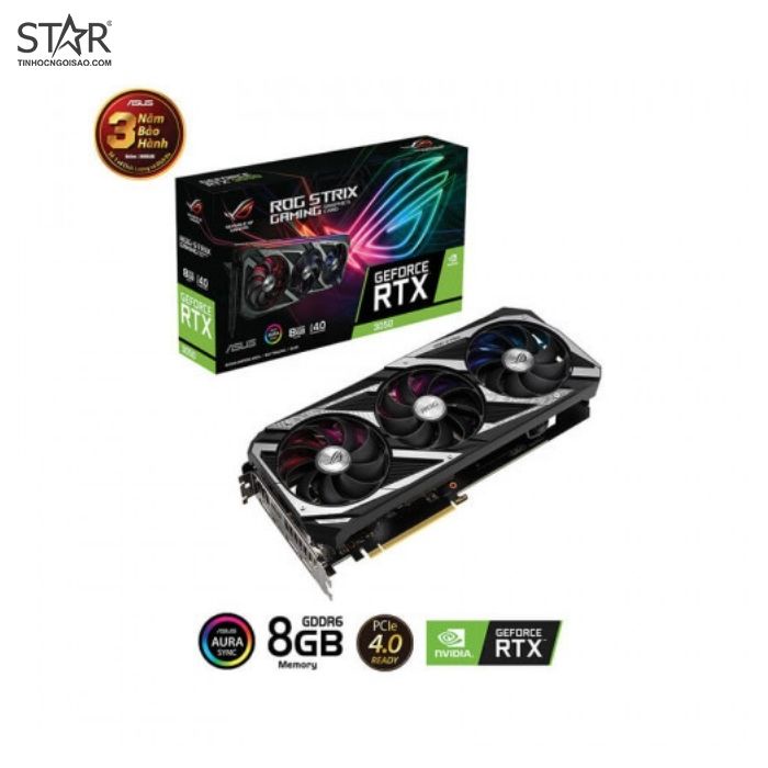 Vga Asus Rog Strix Gaming RTX3050 OC 8GB 3 Fan