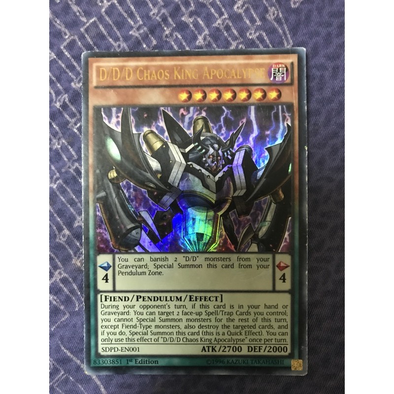 bài yugioh D/D/D chaos king apocalypse