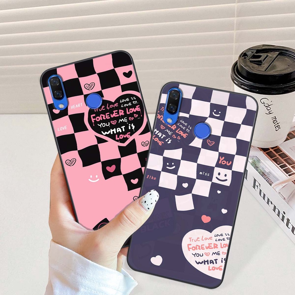 Ốp Huawei Nova 3 / Nova 3i in hình trái tim, caro kẹo ngọt đầy cá tính siêu đẹp siêu chất