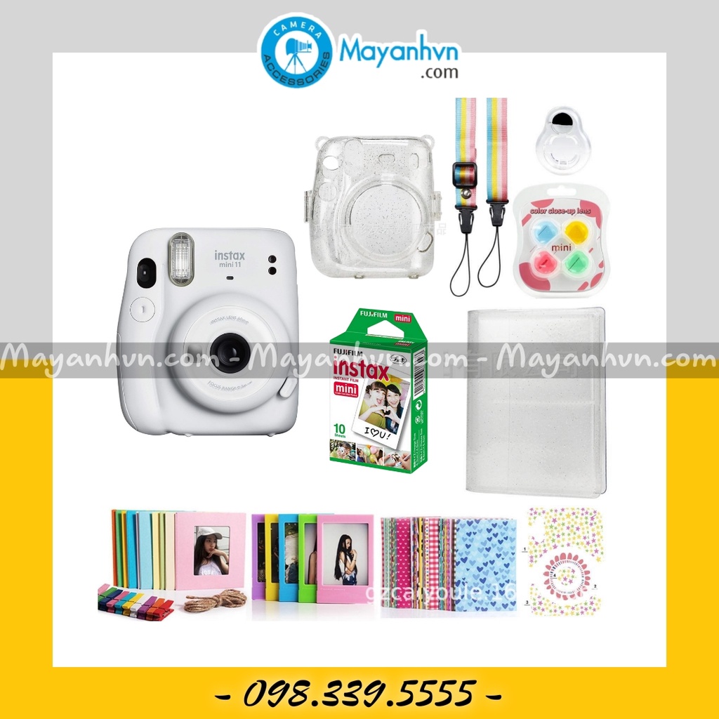 Instax Mini 12 - Combo Máy Chụp Ảnh Lấy Ngay Mini 12 + FIlm + Bộ PK (CHÍNH HÃNG)