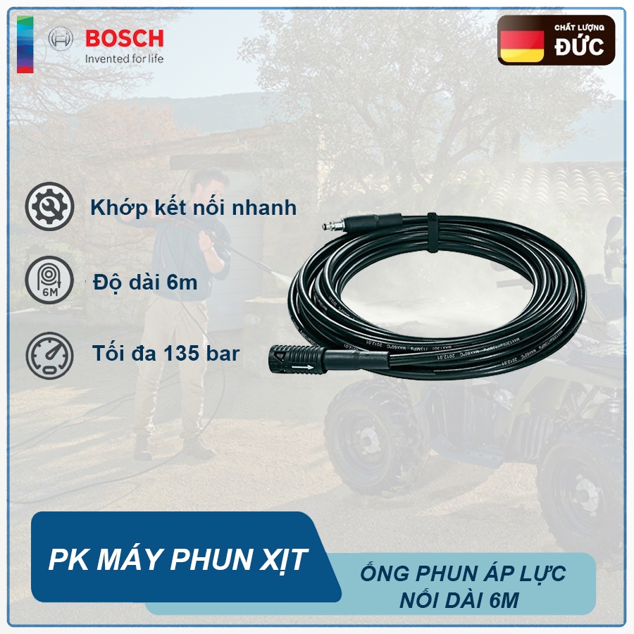 Phụ kiện máy phun xịt Ống phun áp lực nối dài 6m Bosch F016800361