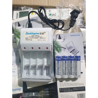 Bộ xạc pin AA 1200mhz bao gồm xạc và 4 viên pin xạc