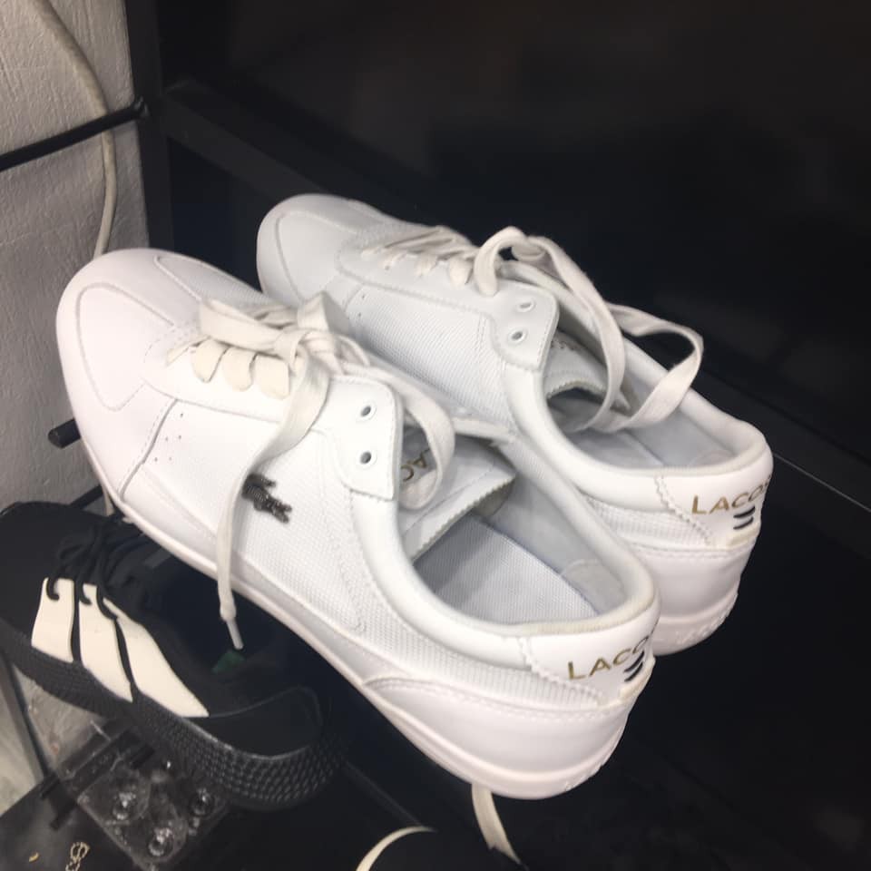[Video tận cảnh] Giày sneaker Lacoste trắng 1.1  - Luxshoes
