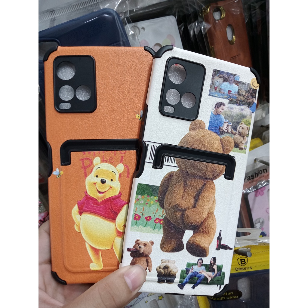 Ốp lưng dành cho VIVO Y21 in hình độc đáo kiểu đặc biệt có túi giữ card tiện lợi để sử dụng