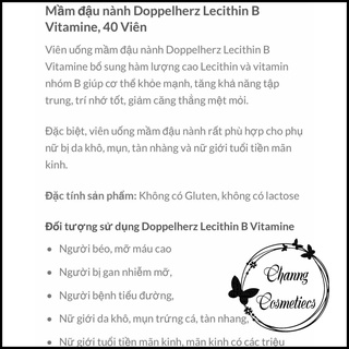Sản phẩm Mậm.đậu.nành. lecithin hàng Đức
