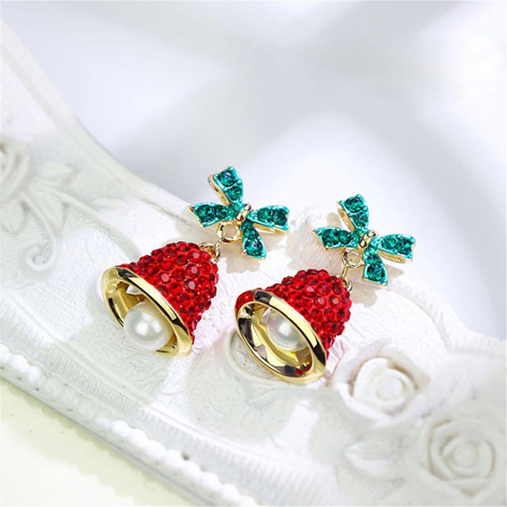 Khuyên Tai Chuông Giáng Sinh Năm Mới Cho Nữ