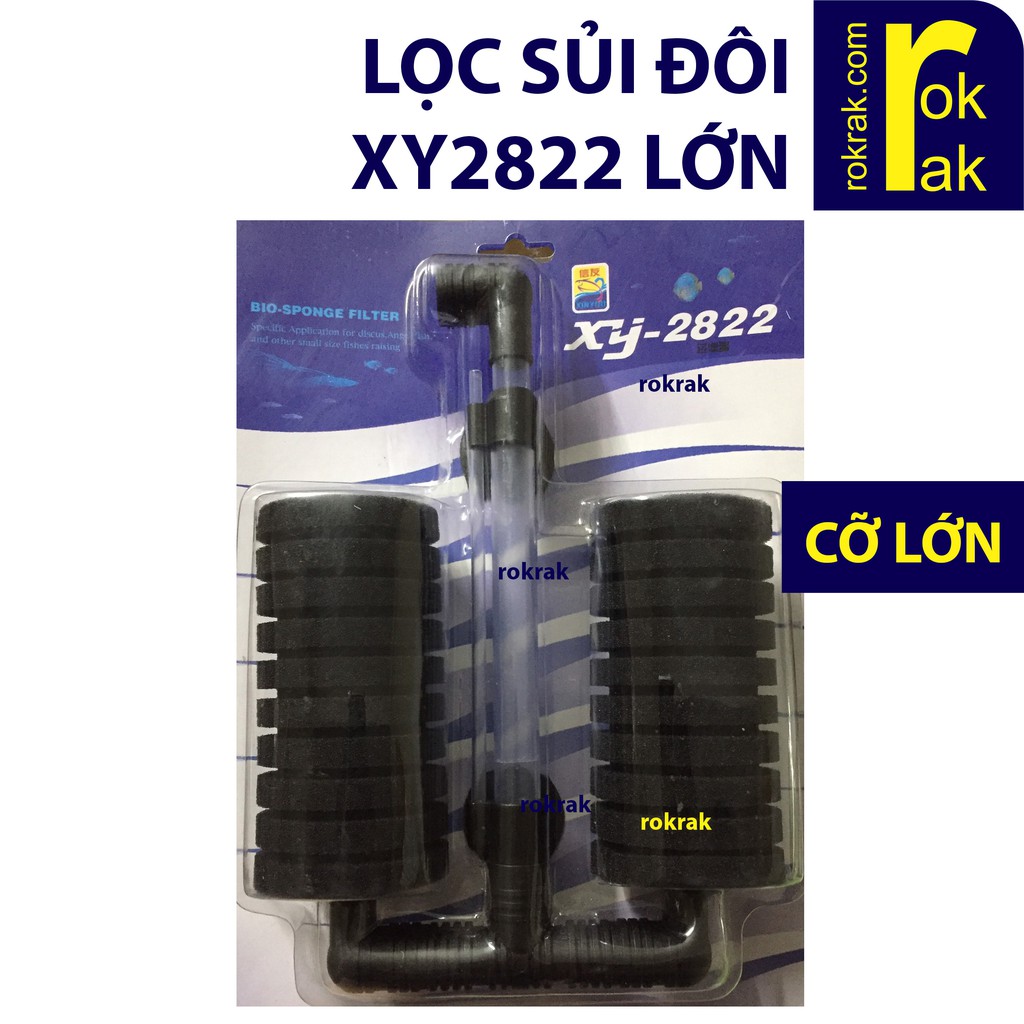 Lọc Vi Sinh Đôi XY2822 cỡ lớn - Lọc Sủi bio cho hồ cá