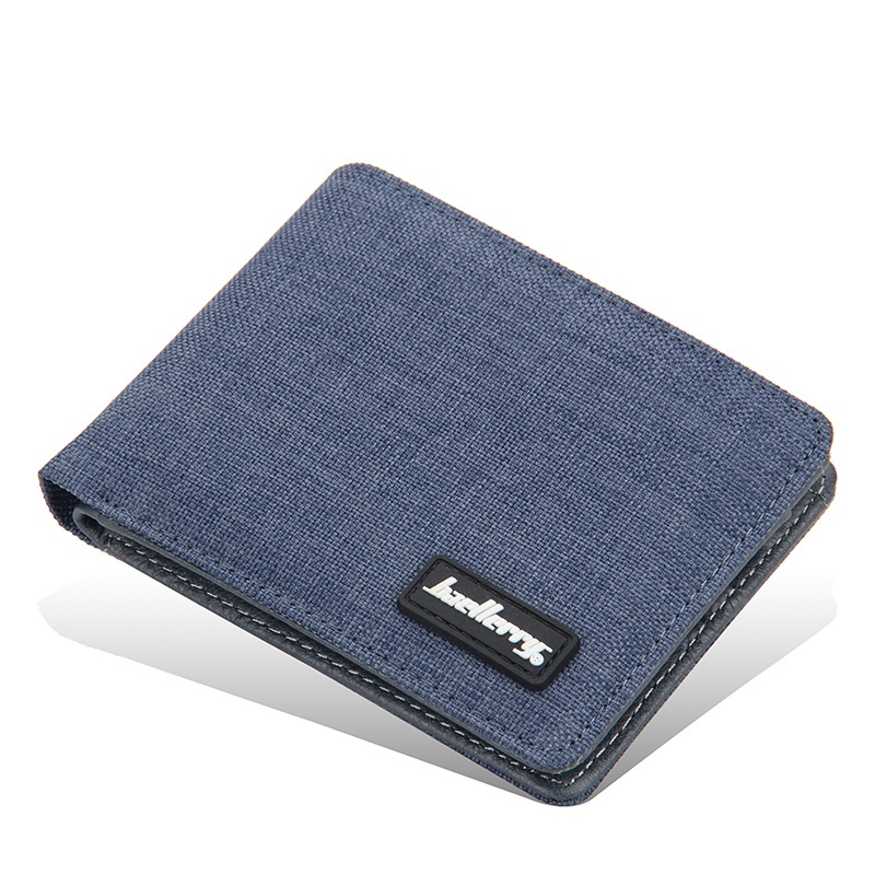 Bóp ví da nam Baellerry cao cấp kiểu dáng ví ngang dập nổi  nhiều ngăn đựng thẻ giấy tờ phong cách hàn quốc