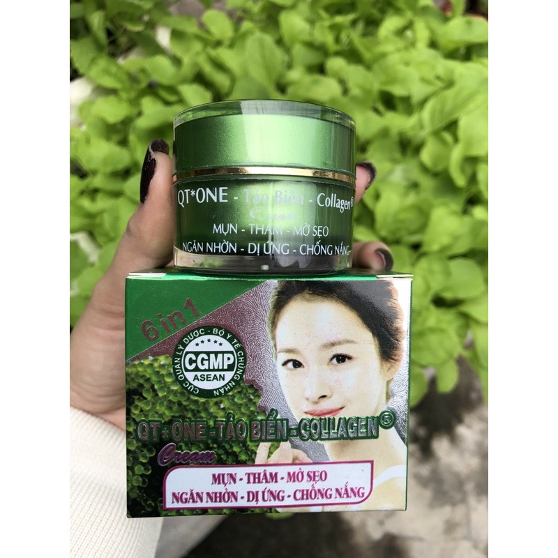 Kem trị mụn ,mờ thâm Qt-One -Tảo Biển Collagen