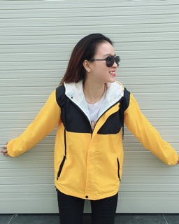 Áo khoác dù nữ phối 2 màu