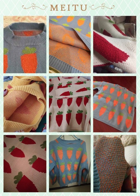 Áo cà rốt siêu xinh-kèm ảnh thật Mã 346