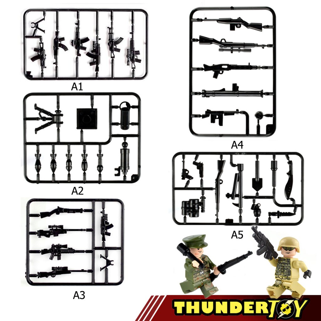 Phụ kiện lego - vỉ vũ khí