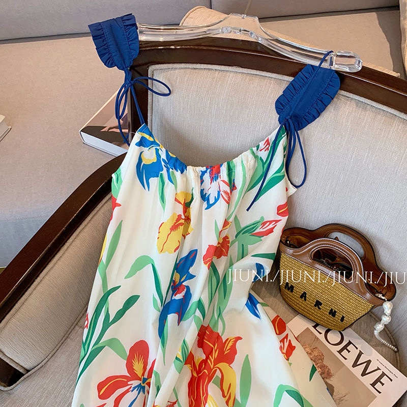 Đầm Maxi Dáng Rộng Trễ Vai In Họa Tiết Thời Trang Mùa Hè Quyến Rũ Cho Nữ