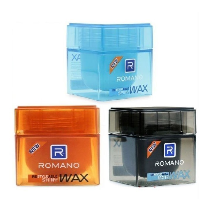 Sáp vuốt tóc Romano hộp 68g Làm đẹp cho nam Wax romano 68 có 3 màu cho quý khách lựa chọn