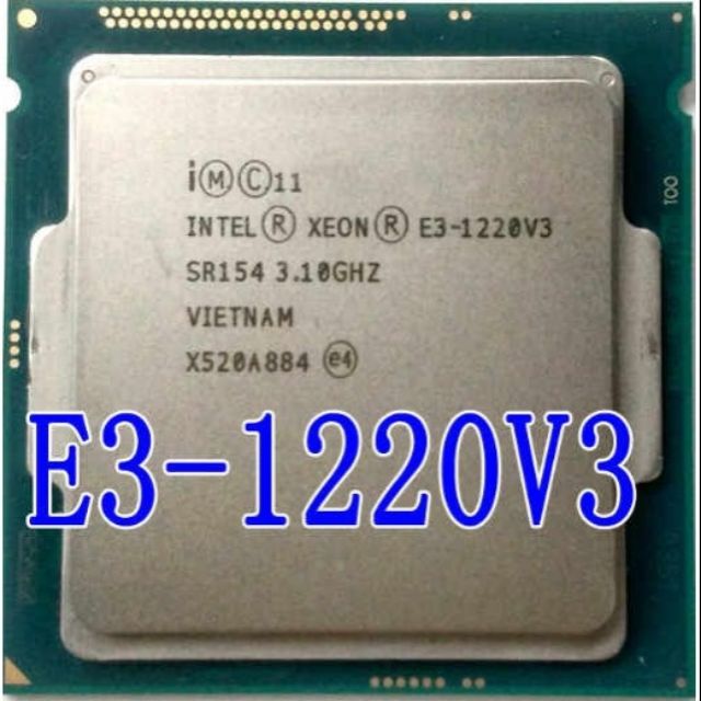 CPU  Intel® Xeon® E3-1220 v3