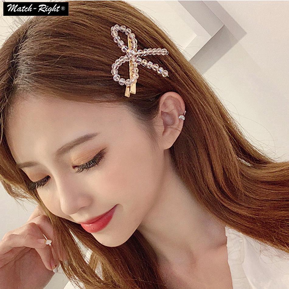 Kẹp tóc hình nơ đính đá thời trang cho nữ [8-10%]