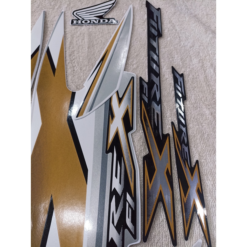 Bộ tem decal dán xe máy Honda Future X màu trắng zin thái siêu đẹp