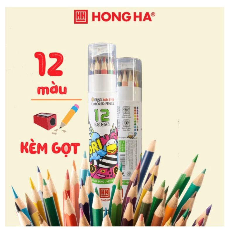 Chì 12 màu Hồng Hà