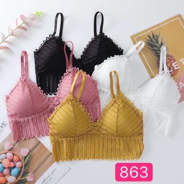 Áo bralette mút tháo rời 863