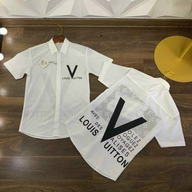 Áo sơ mi nam đẹp tay ngắn kiểu BBR 2 màu họa tiết giá rẻ AHFASHION