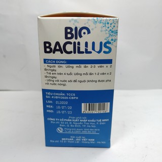 BIO BACILLUS - HỘP 100 VIÊN
