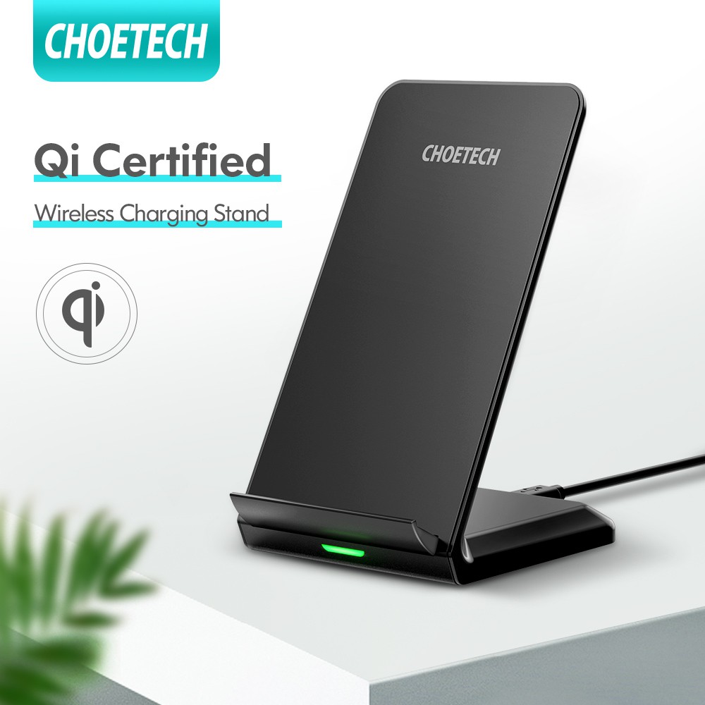 Giá đỡ sạc không dây CHOETECH chứng nhận Qi 10W cho iPhone 11/11 Pro Max/XS Max/XR/XS/X/8/8 Plus