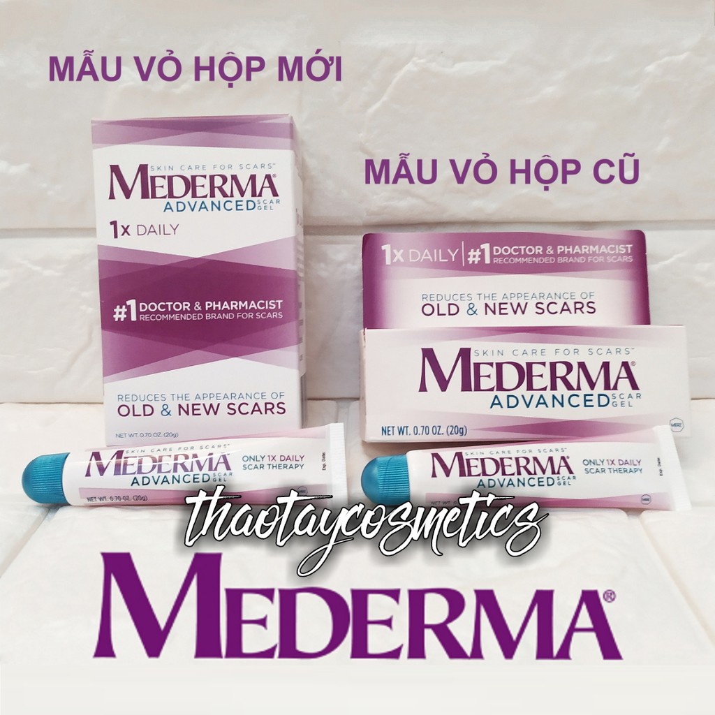 Kem mờ sẹo Mederma Advanced Scar Gel / Scar Cream SPF30 / For Kids (20g)