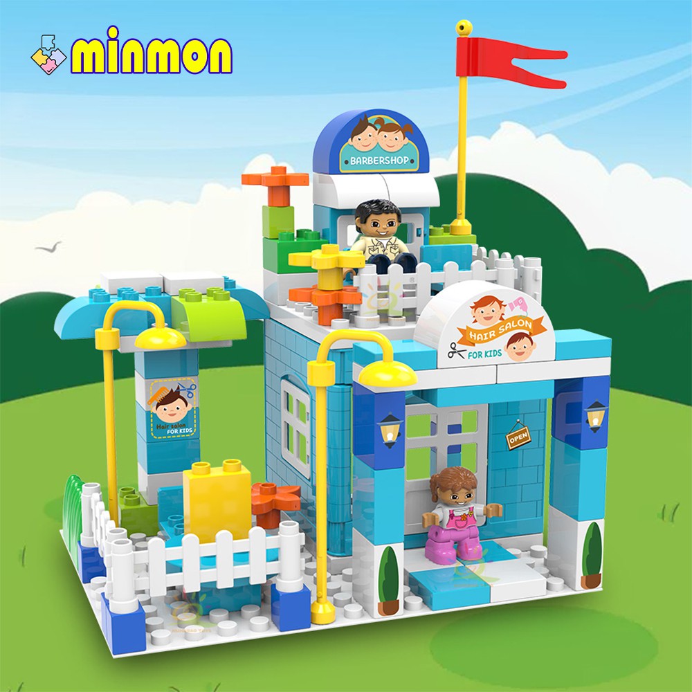 Bộ đồ chơi lego MINMON hình ngôi nhà 93 mảnh - MM0022