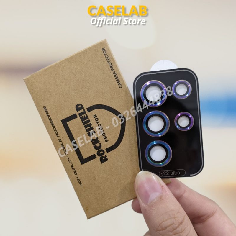 Bộ 5 lens bảo vệ camera ROCK-SHIELD cho Samsung S22 Ultra