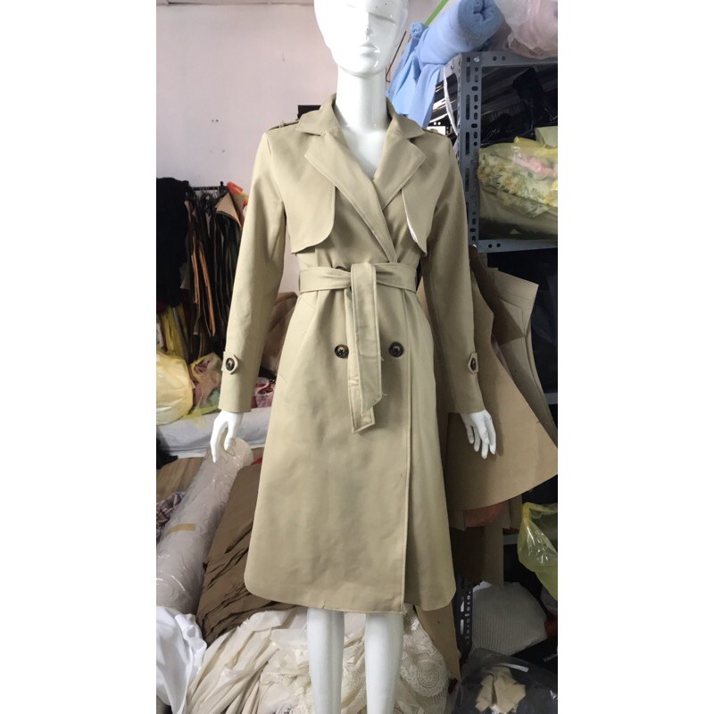 ÁO MANG TÔ KAKI DÁNG DÀI BẢO KHÁNH SHOP Áo Trenchcoat dáng dài chất liệu kaki chéo dầy dặn 057 | BigBuy360 - bigbuy360.vn
