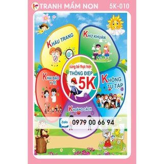 Decal dán tường - thông điệp 5k -010