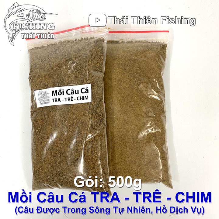 Combo 2 Gói Mồi Câu Cá Tra Trê Chim Mỗi Gói 500g Dùng Câu Sông Tự Nhiên, Hồ Dịch Vụ