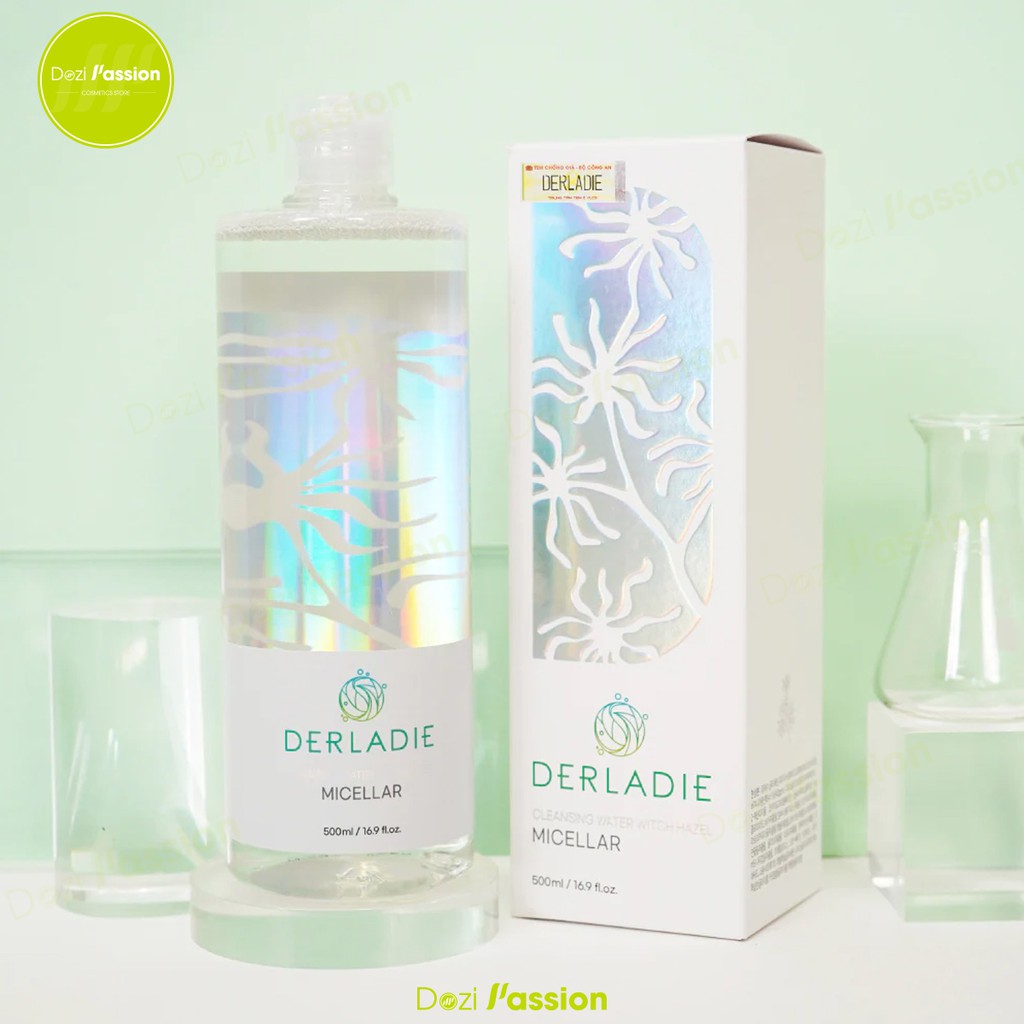 Nước Tẩy Trang Derladie Làm Sạch, Ngừa Mụn - Derladie Cleansing Water Witch Hazel 1000ml