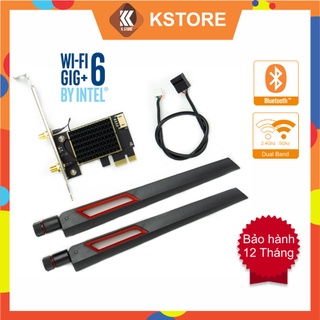 Card Wifi Intel 3168AC 9260AC AX200 AX210 có tản nhiệt- 2 băng tần 2.4G/5G - Bluetooth