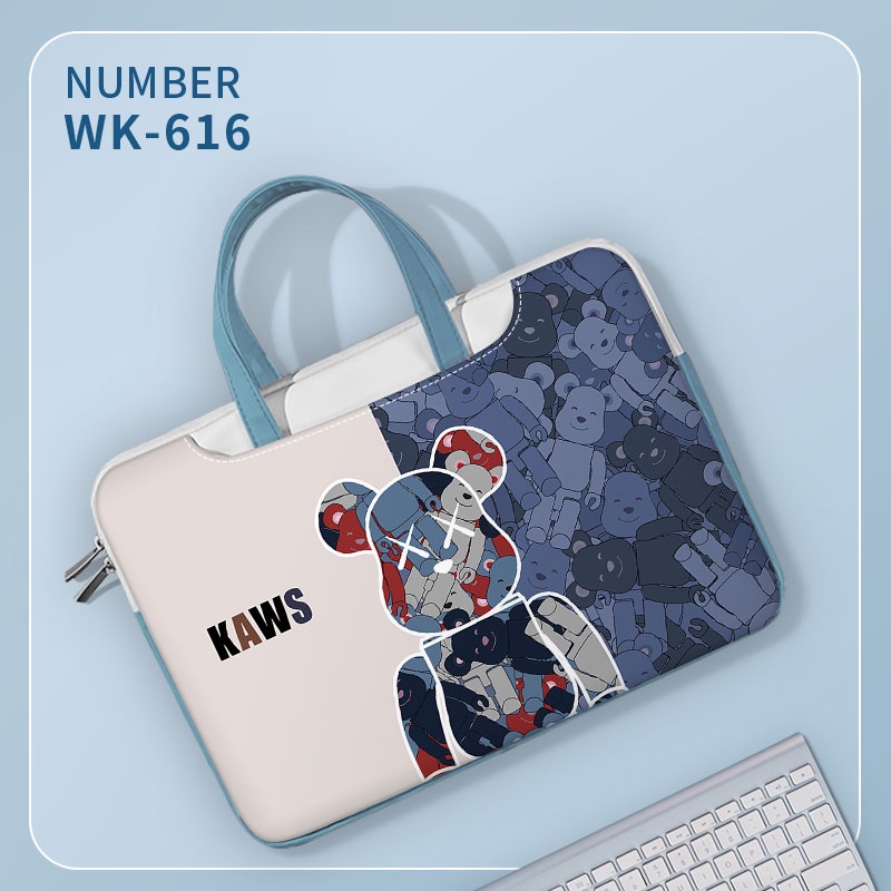 Tự làm túi đựng máy tính xách tay Sesame Street 13 14 15 16 17 inch Túi chống sốc cho nam Túi đựng Tote