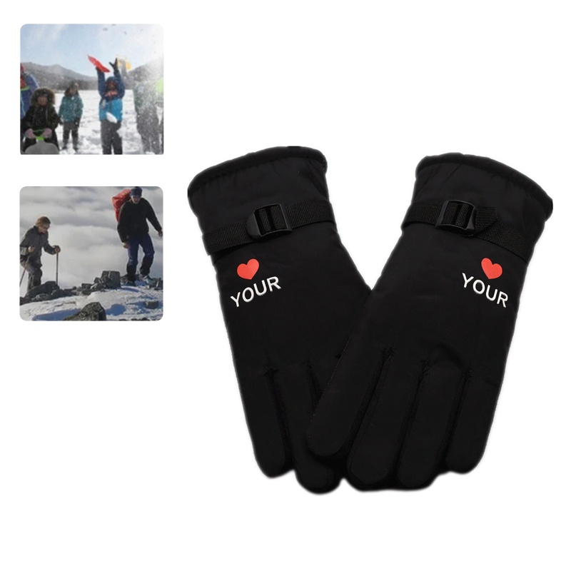 Găng Tay Trượt Tuyết / Leo Núi Lót Lông Cừu Giữ Ấm Mùa Đông Tùy Chỉnh Cho Nam Nữ