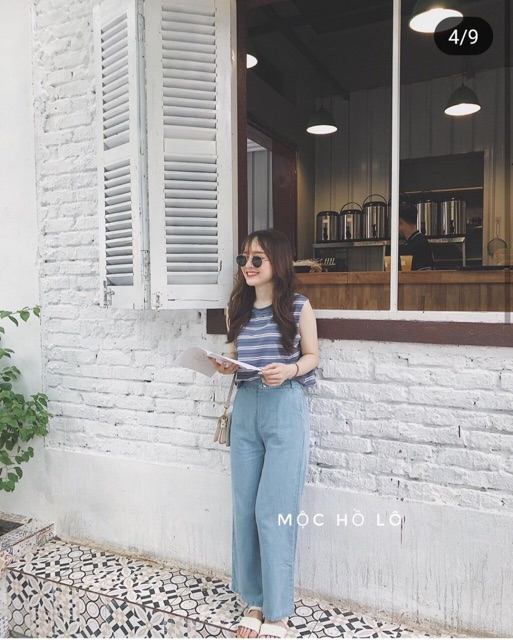 Áo tanktop kẻ siêu hot