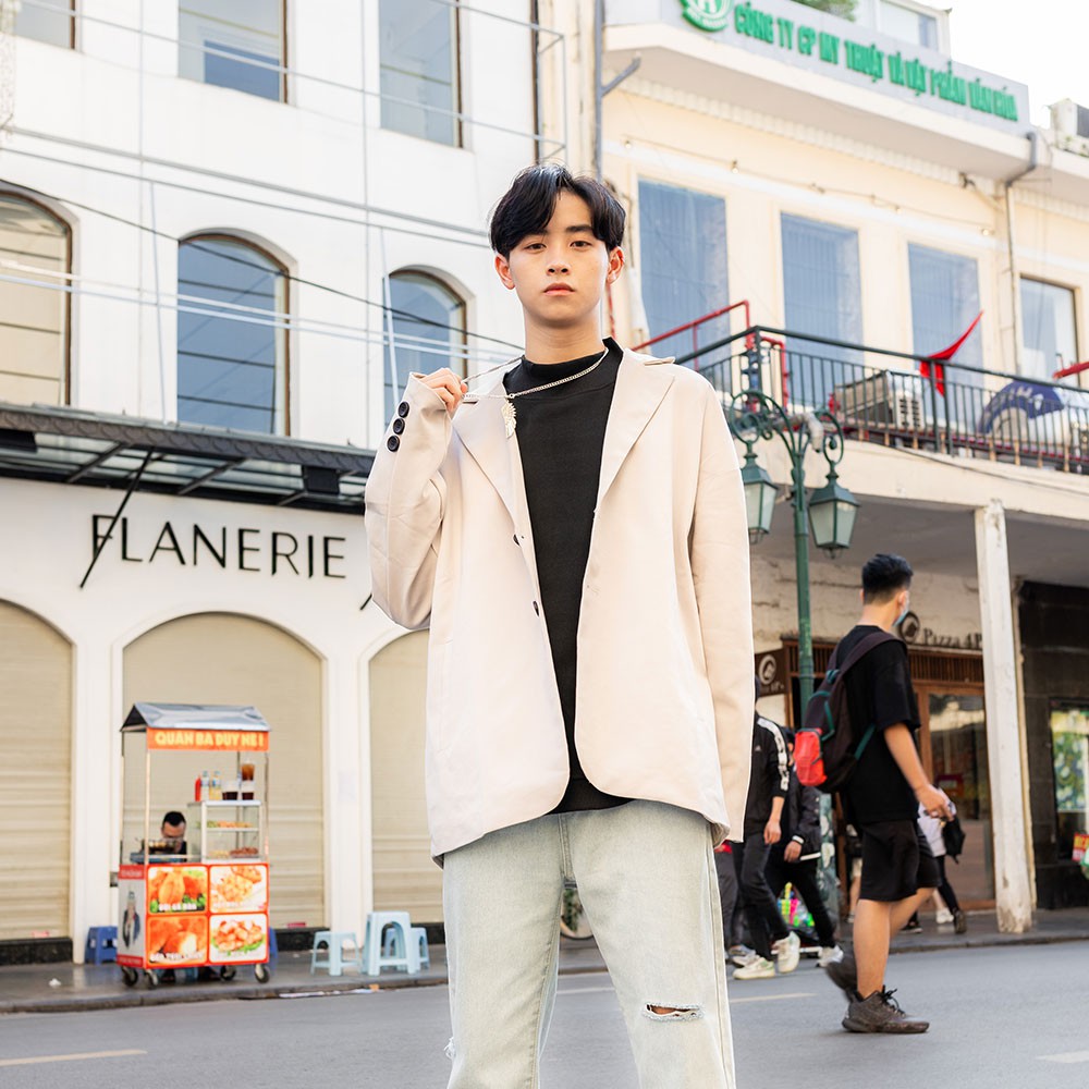 Áo Khoác Blazer Áo Vest 2 lớp Unisex Hàn Quốc - City Cycle | BigBuy360 - bigbuy360.vn