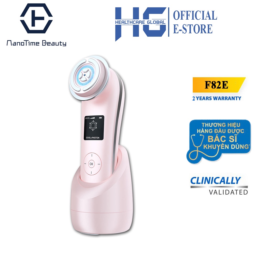 Máy Đẩy Tinh Chất ION Nóng Lạnh NanoTime Beauty F82E | Nâng Cơ Trẻ Hoá Da 9 in 1 - Công Nghệ Nano Photon RF, EMS...