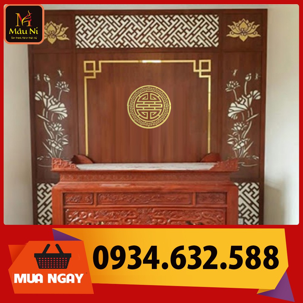CHỈ VIỀN TRANG TRÍ VÁCH THỜ / Ốp trang trí bàn thờ MÂU NI dùng dán sau bàn thờ gia tiên, tủ thờ, bàn thờ chung cư
