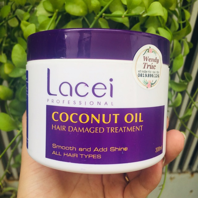 KEM Ủ TÓC TINH CHẤT DẦU DỪA DƯỠNG VÀ CHĂM SÓC TÓC LACEI COCONUT OIL TREATMENT 300ML