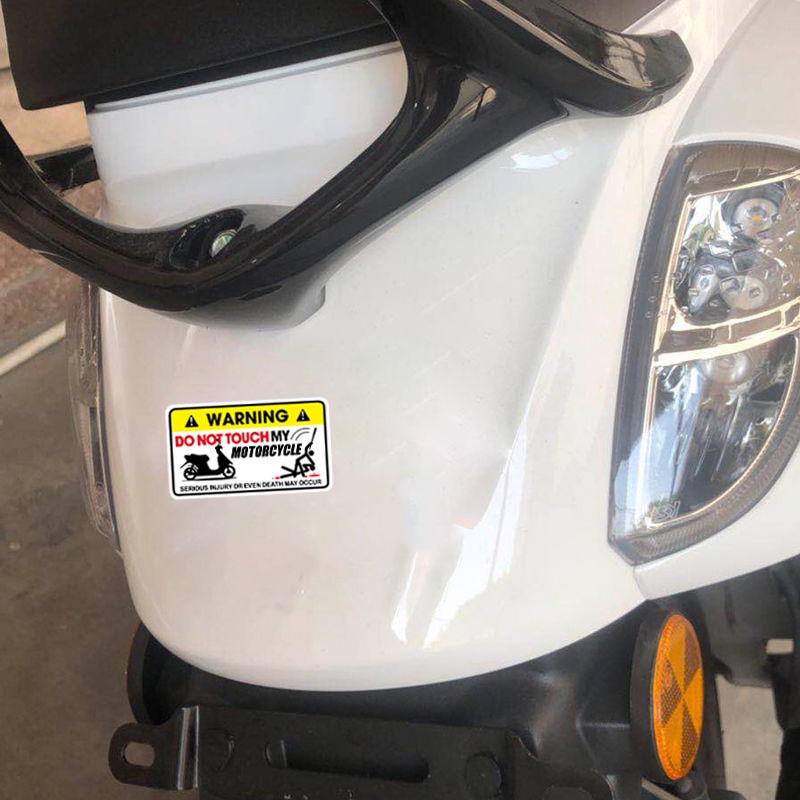 “Đừng chạm vào xe máy của tôi” Hình dán cảnh báo &quot;Đừng chạm vào xe máy của tôi&quot; Motocross Xe tay ga Xe đạp Decal phản quang Đối với YAMAHA