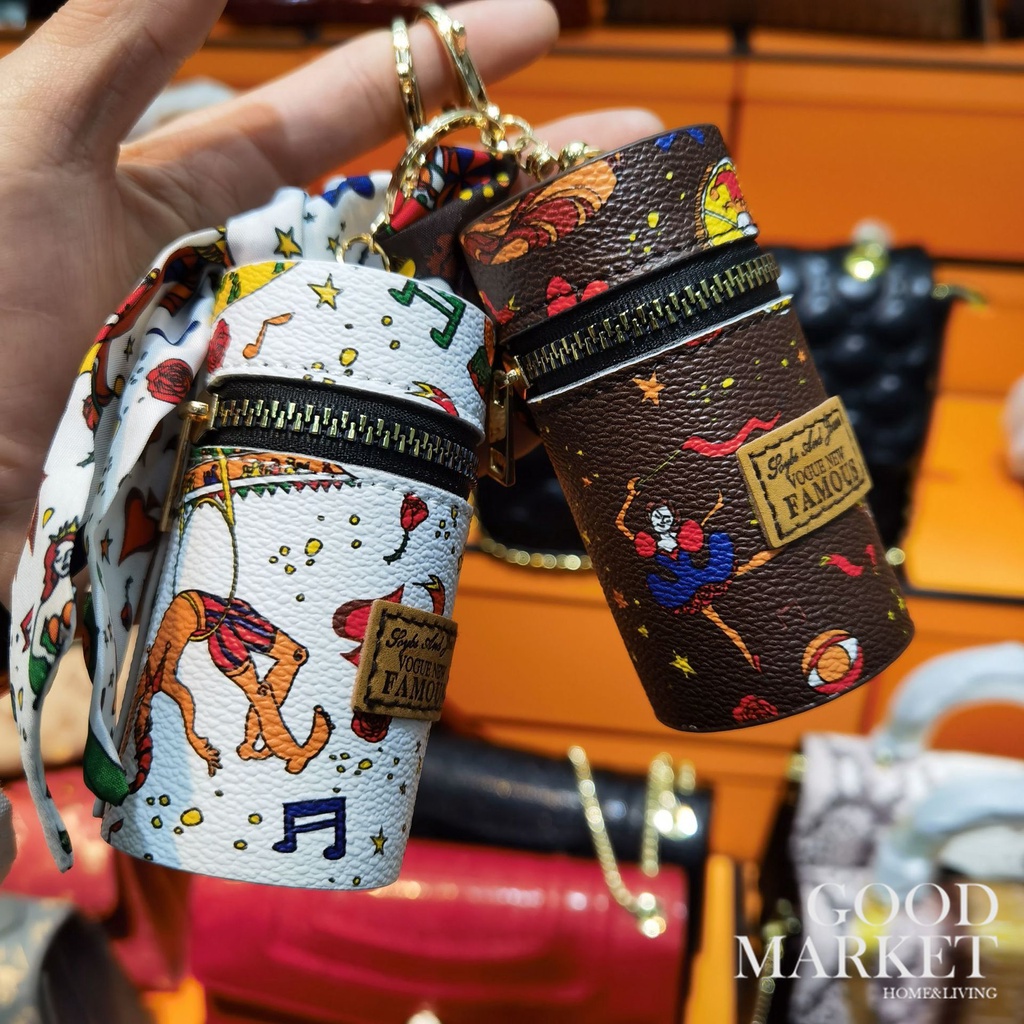 Túi Đựng Son Môi/Móc Khóa/Túi Xách Mini Bằng Lụa Sáng Tạo Tinh Tế Thời Trang Cho Nữ